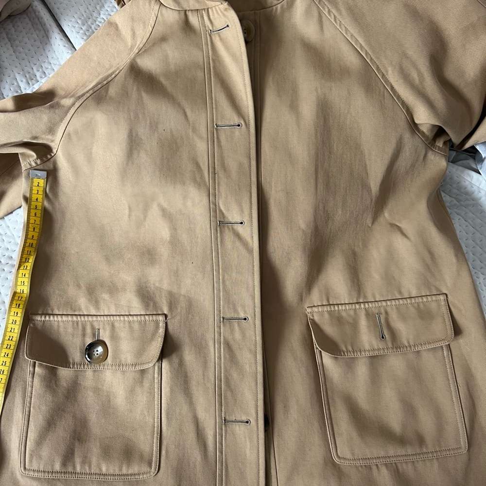 Sezane Tan Trench Coat with Hood - Picture 9 of 14